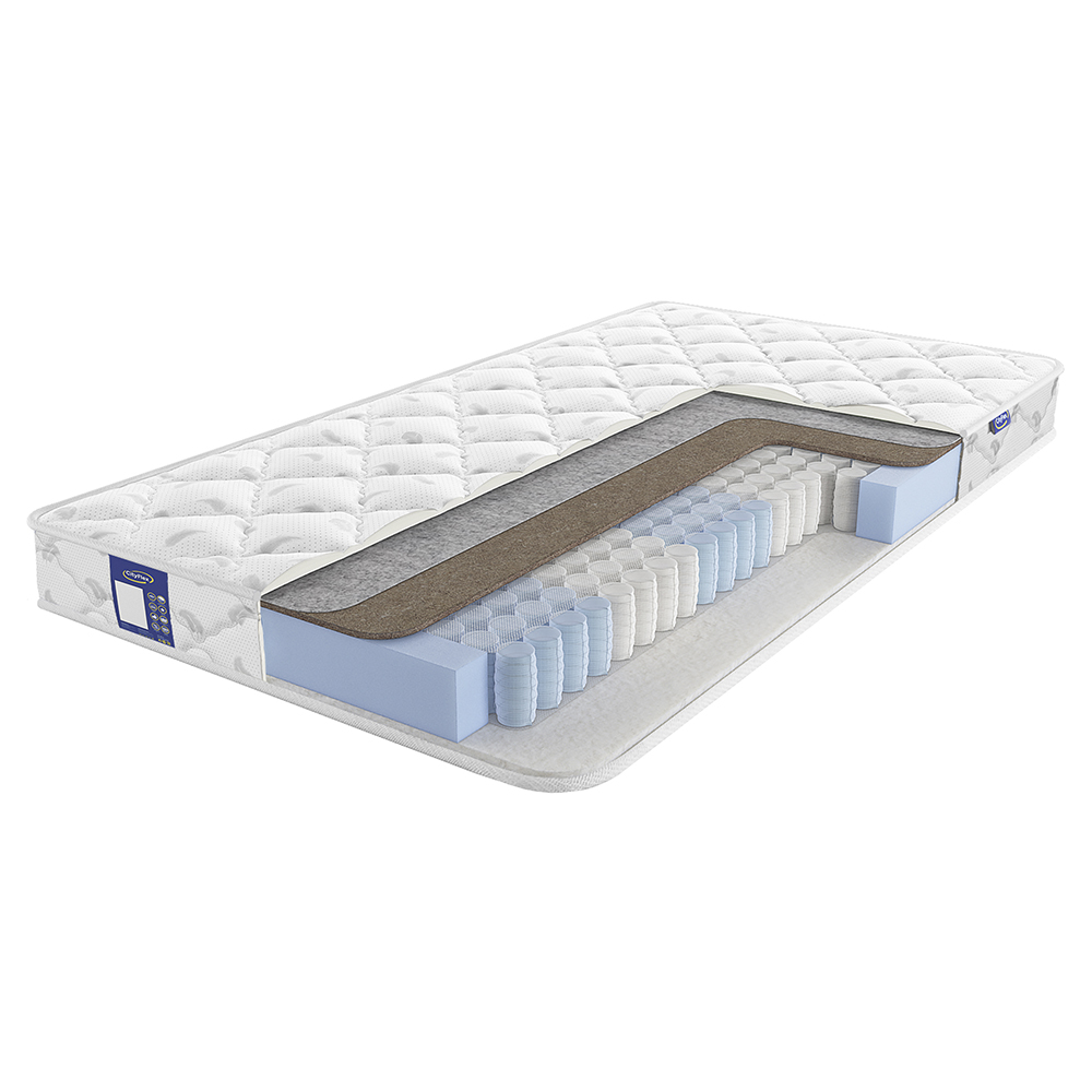 Матрас с независимыми пружинами CityFlex Spring S2-K1 Средне-жесткий / Средне-жесткий 90x190