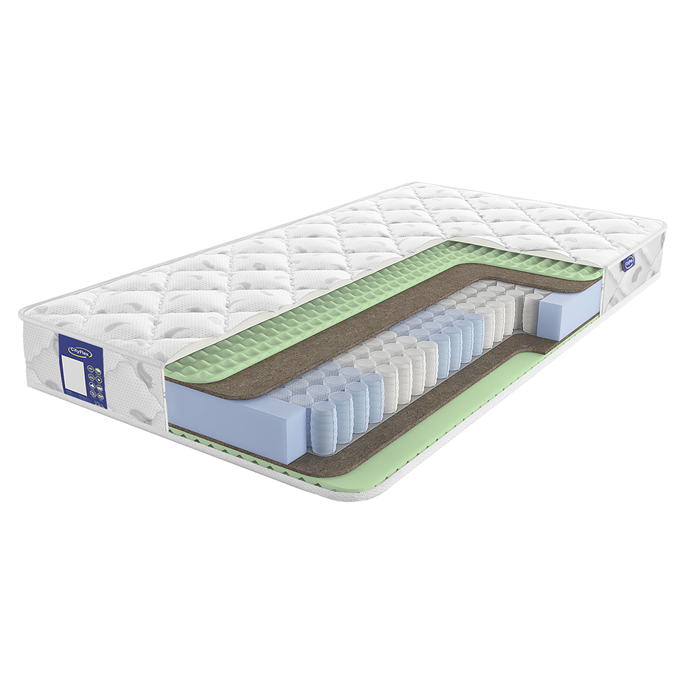 Матрас с независимыми пружинами CityFlex Relax R2K1 Средне-жесткий / Средне-жесткий 90x200